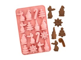 Molde silicona 16 figuras Navidad